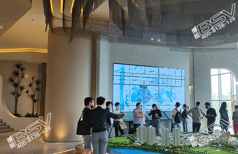 金茂华发武汉国际社区售楼中心-P2.0室内全彩LED显示屏